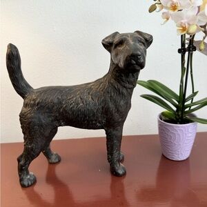 Door stopper dog in cast iron antique , black  🐕‍🦺 hight approx  9” Antique ,